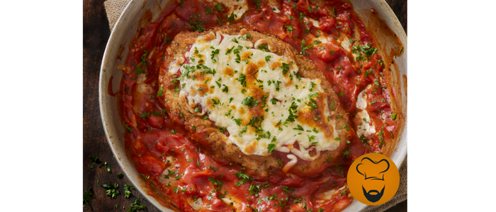 Bife à Parmegiana no Forno