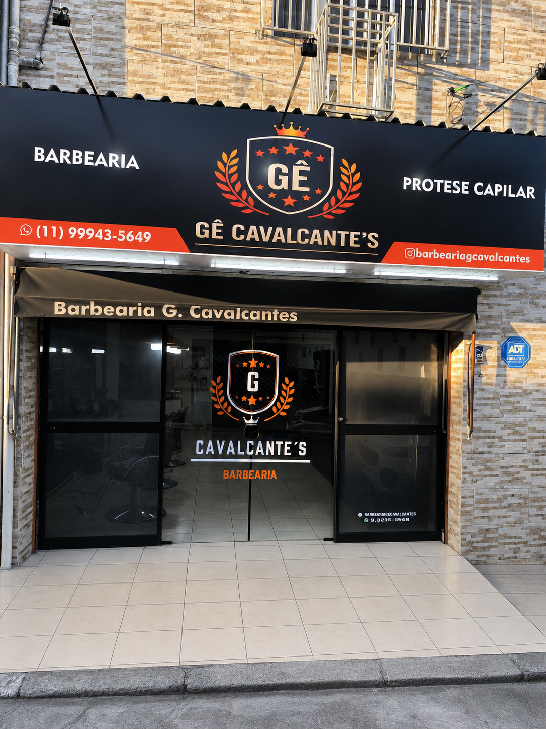 Interior da barbearia