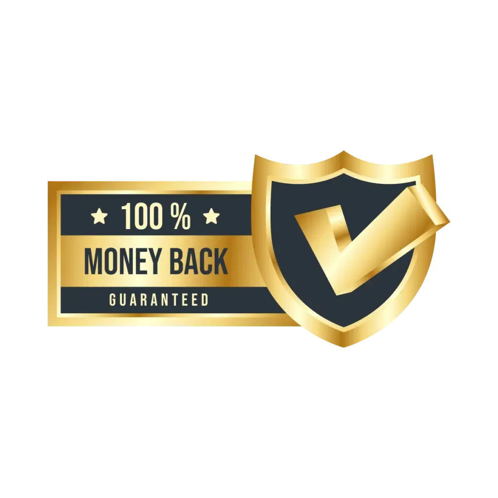 100% money back guaranteed