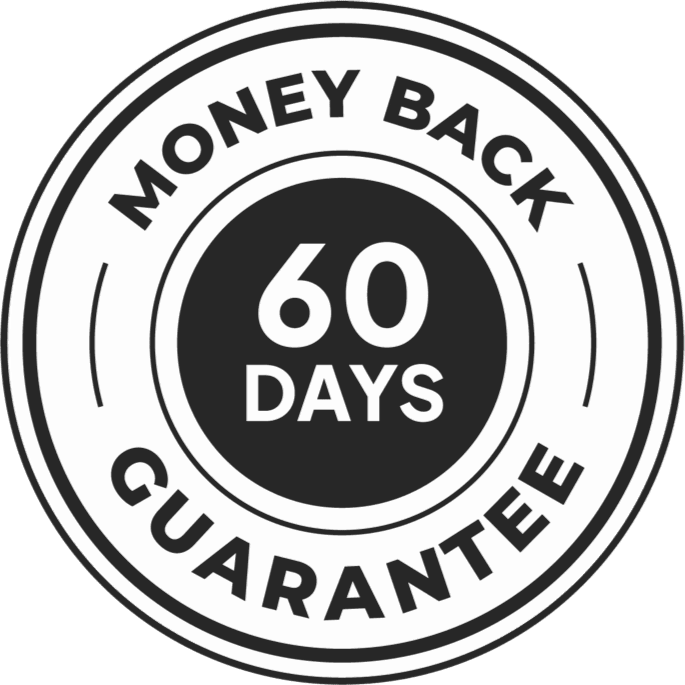 60 day money back guarantee badge