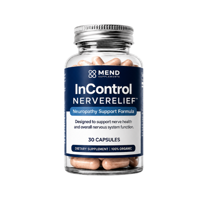 InControl NerveRelief bottle - 30 day supply nerve health supplement