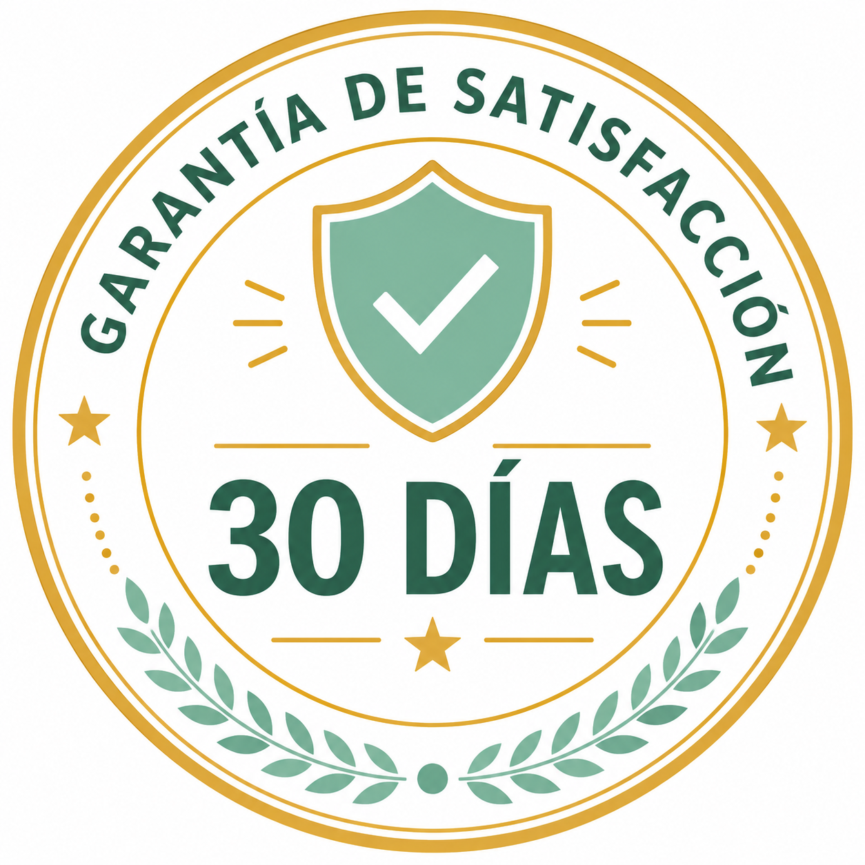 100% de satisfacción o te devolvemos tu dinero