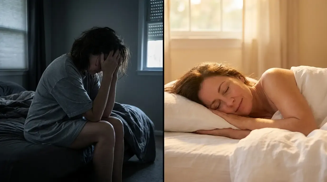 A restless night, and a night of real sleep