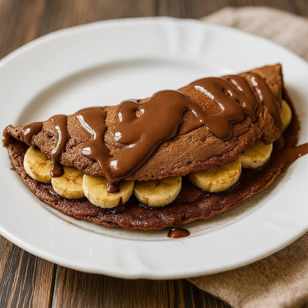 Panqueca de banana com aveia