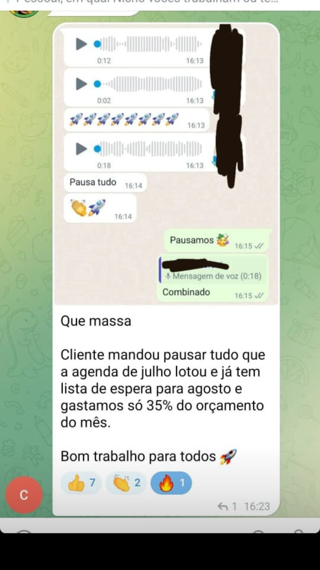 Resultado aluno