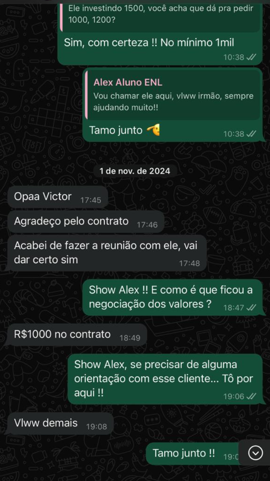Contrato aluno