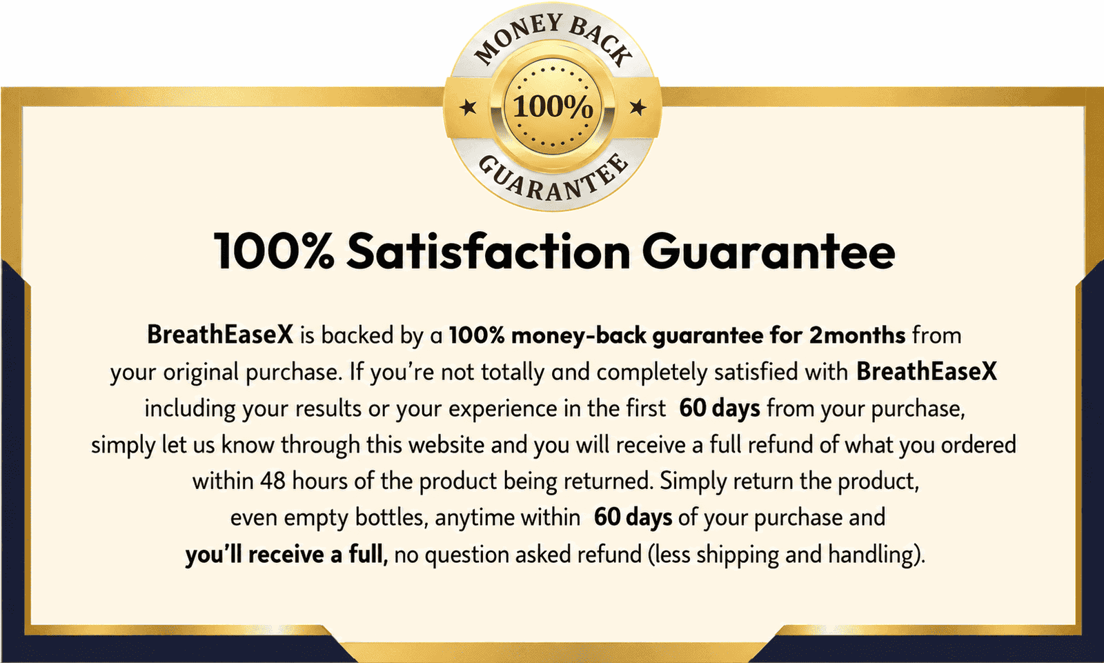 60-Day Money-Back Guarantee — BreathEaseX