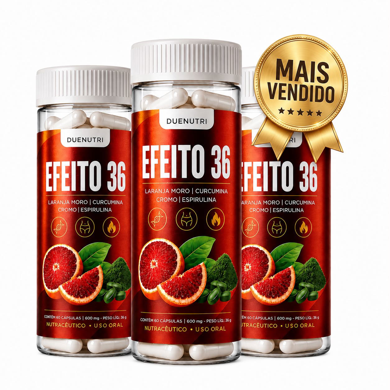 Kit 3 potes Efeito 36