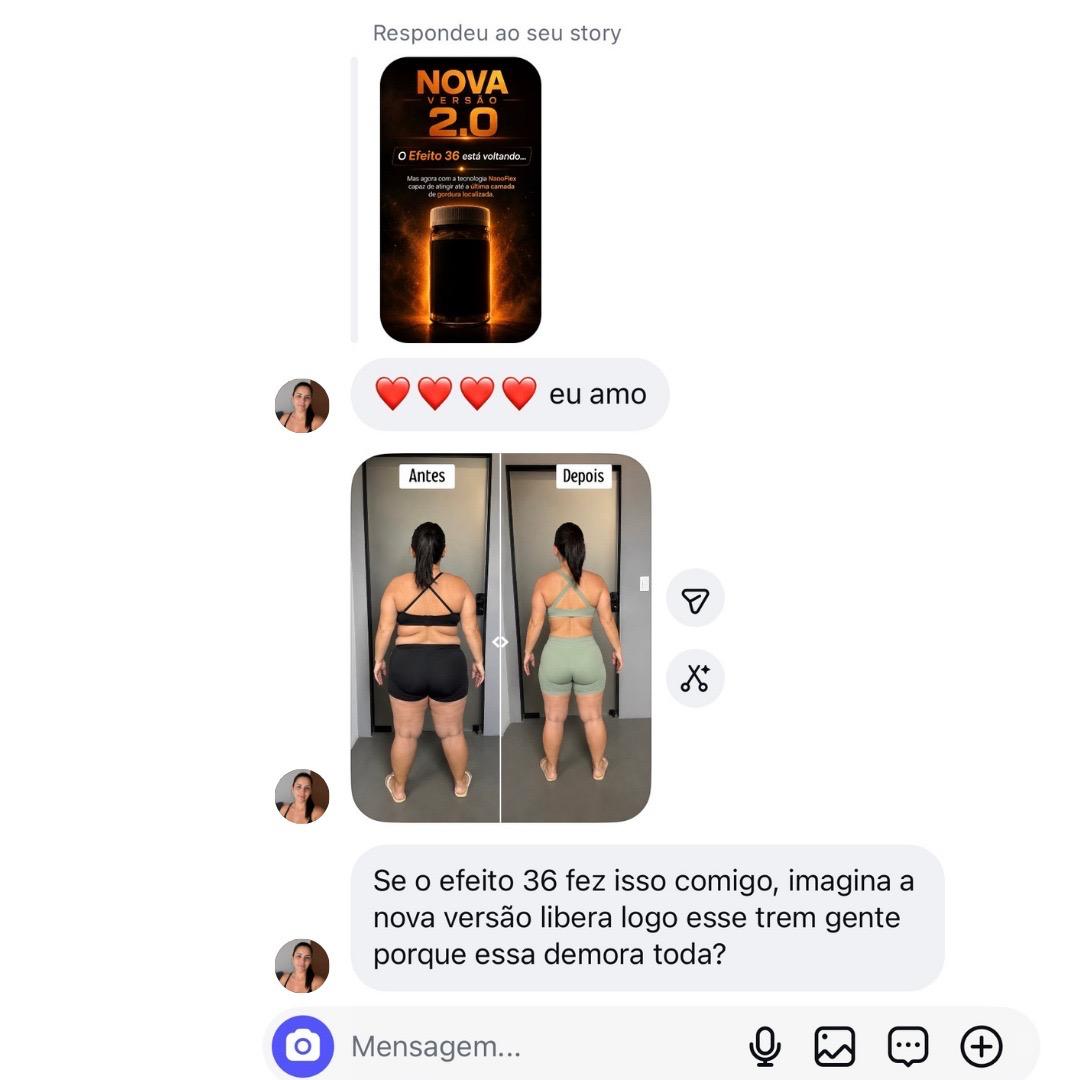 Cliente relata ter perdido 3 cm de barriga usando as cápsulas