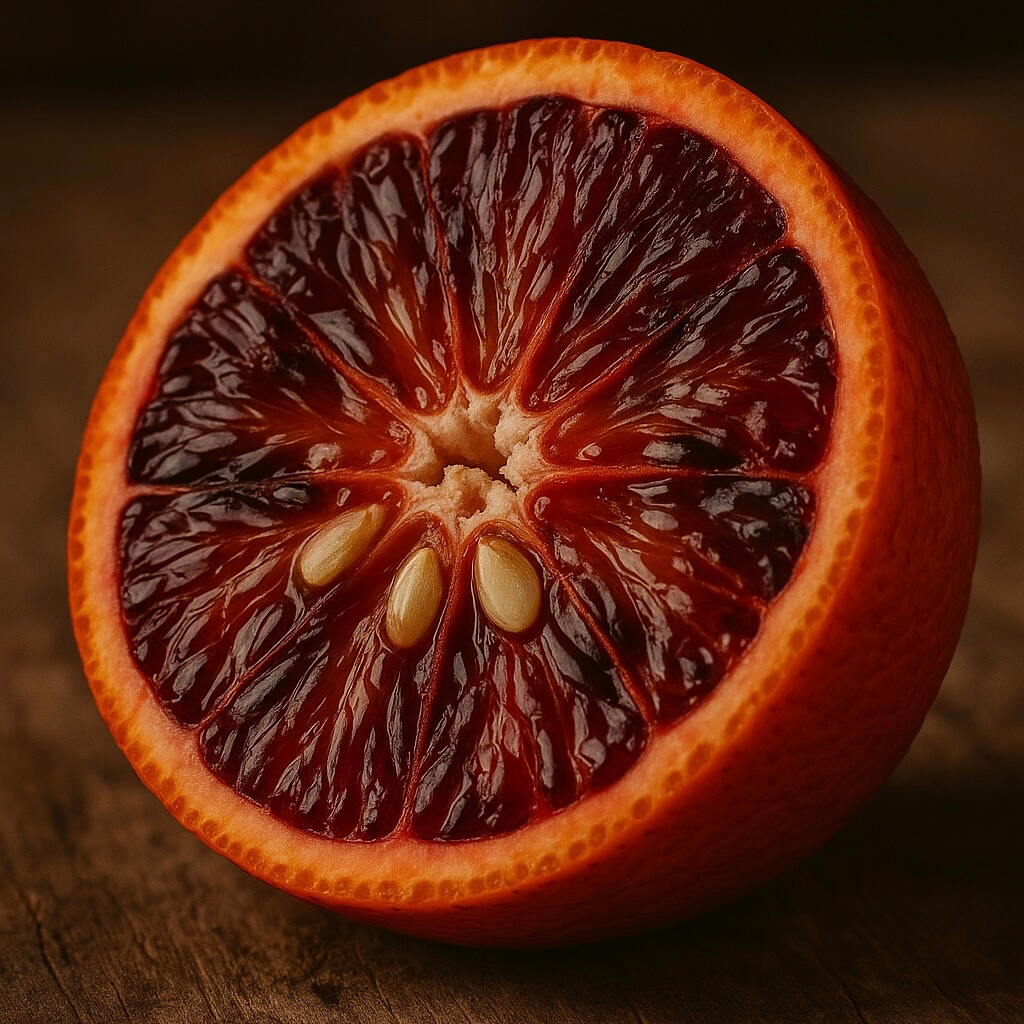 Laranja Moro, laranja sanguínea rica em antocianinas presente na fórmula do Efeito 36