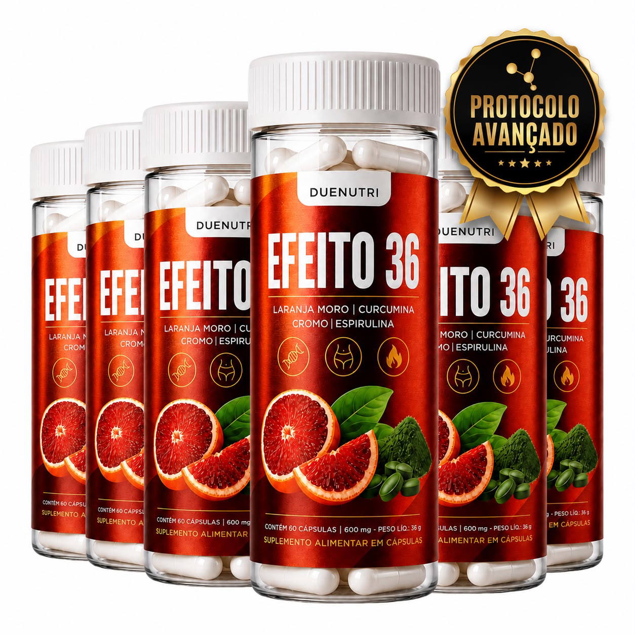 Kit 6 potes Efeito 36