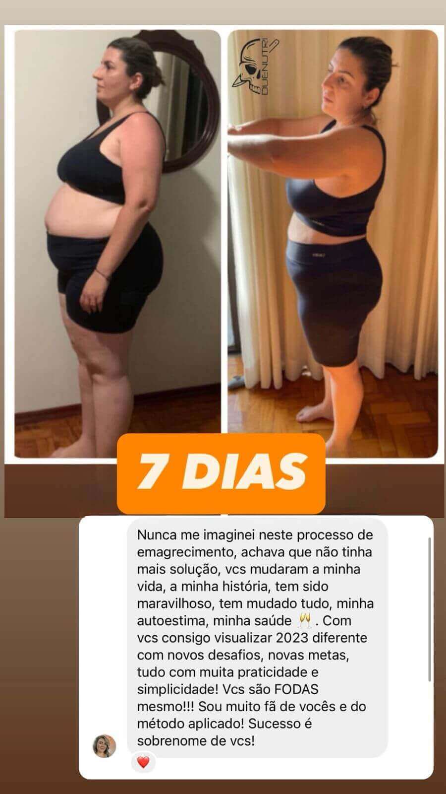 Resultado real — Queima Acelerada