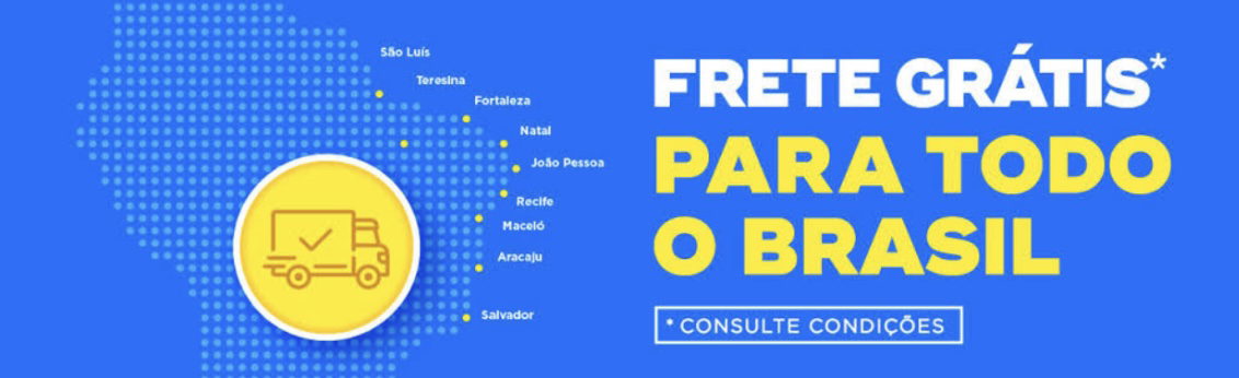 Frete grátis para todo o Brasil