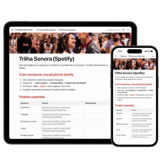 Mockup: Trilha Sonora (Spotify)