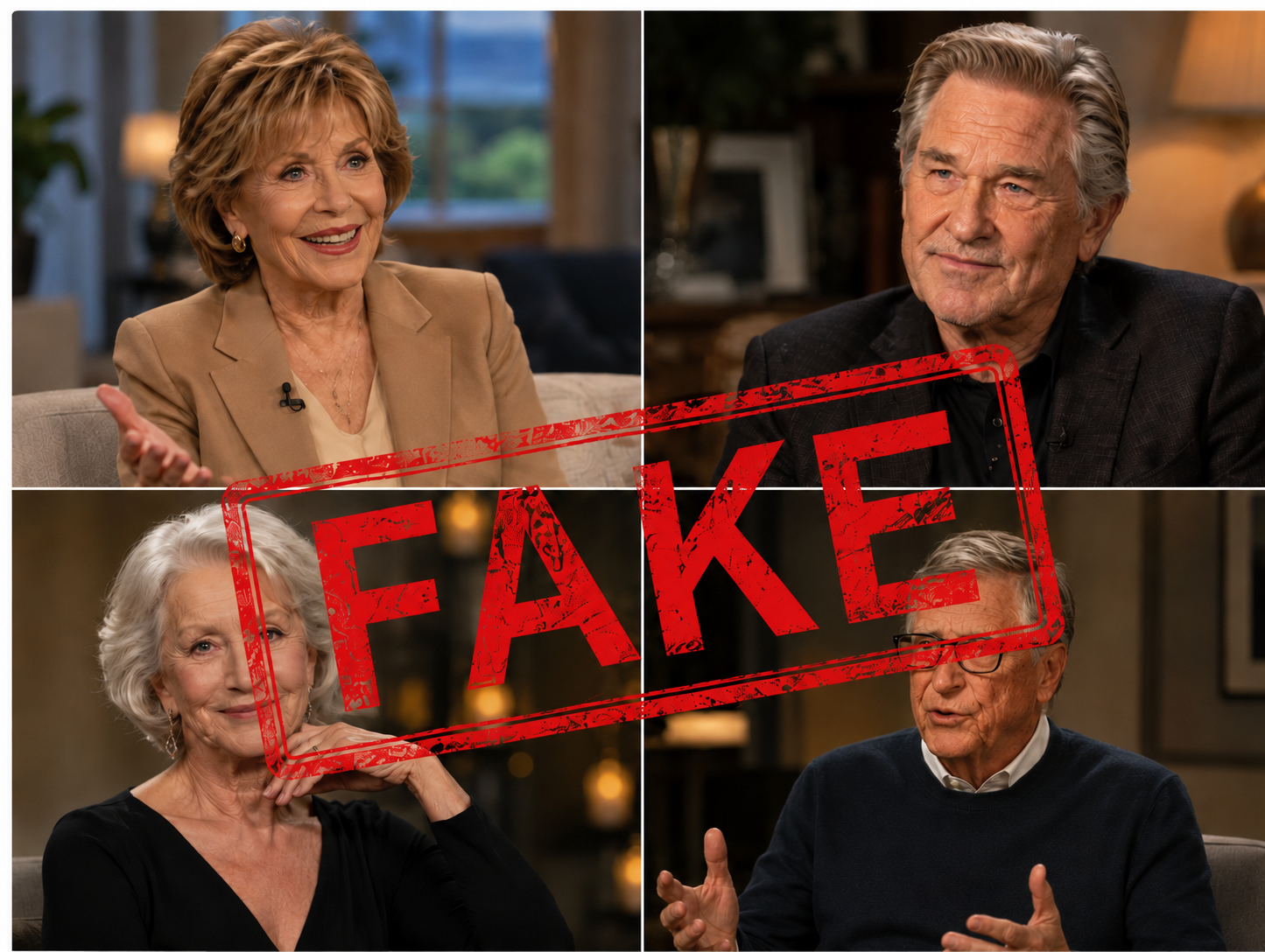 Viral celebrity-style honey ad marked fake next to a DIY honey setup