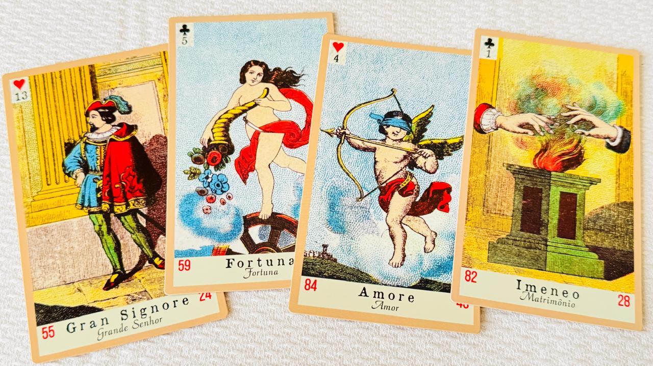 Tiragem de cartas da Sibilla Italiana