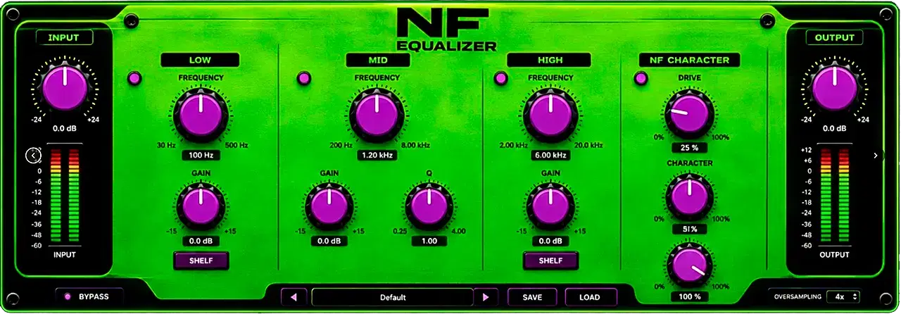 Interface do plugin NF Pro EQ
