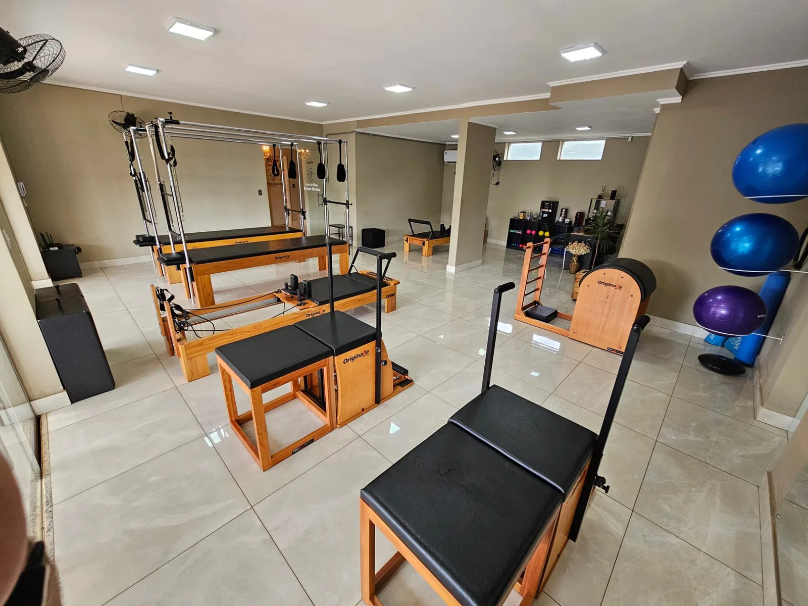 Sala principal do Studio de Pilates