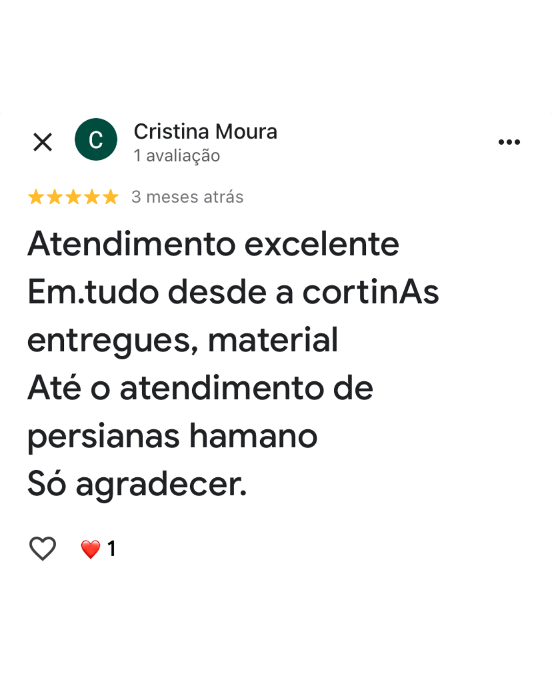 Avaliação Google 4