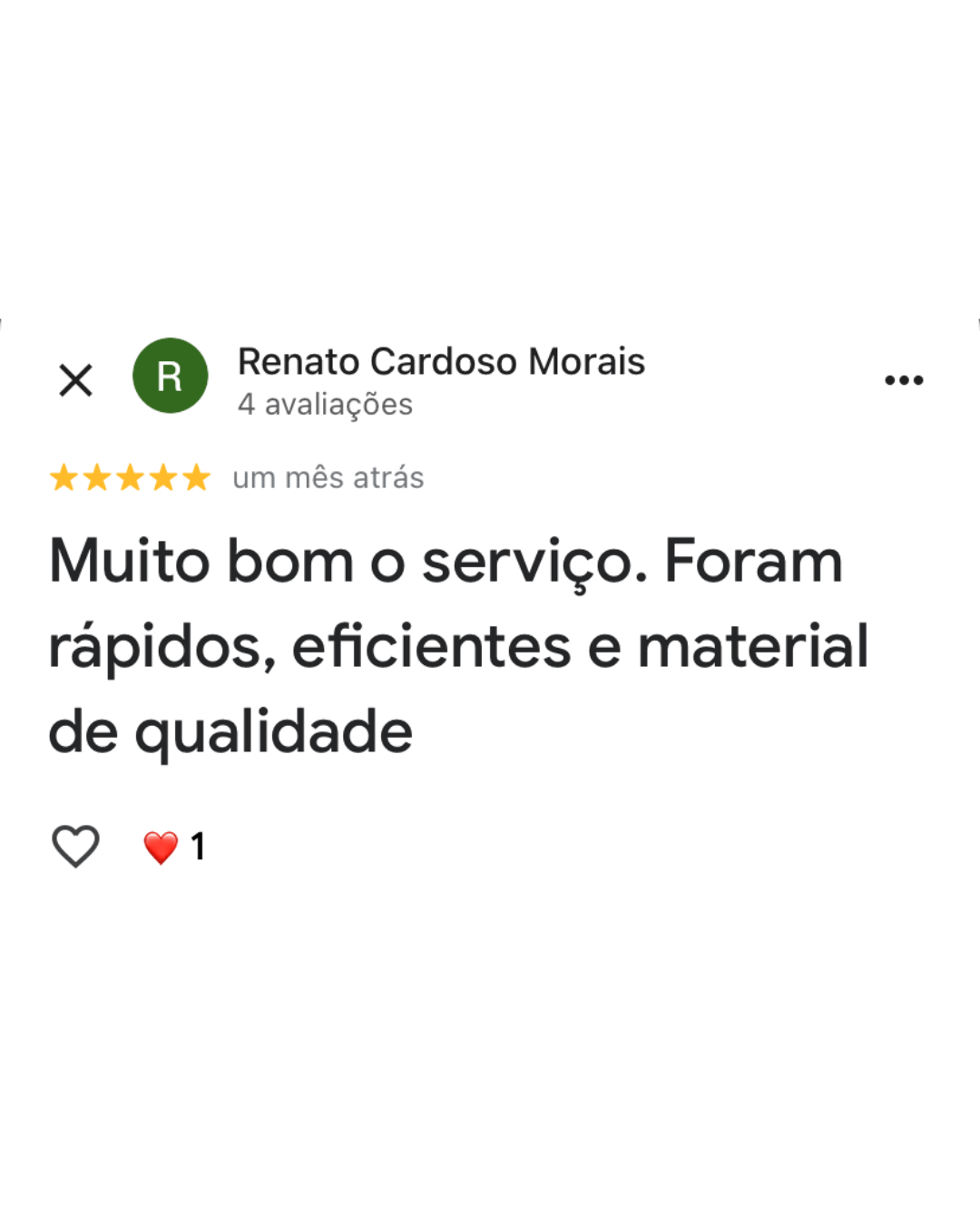 Avaliação Google 6