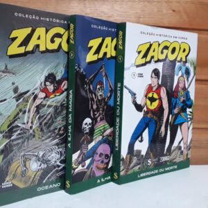 Zagor Coleção Histórica em Cores Vols. 1, 2 e 3