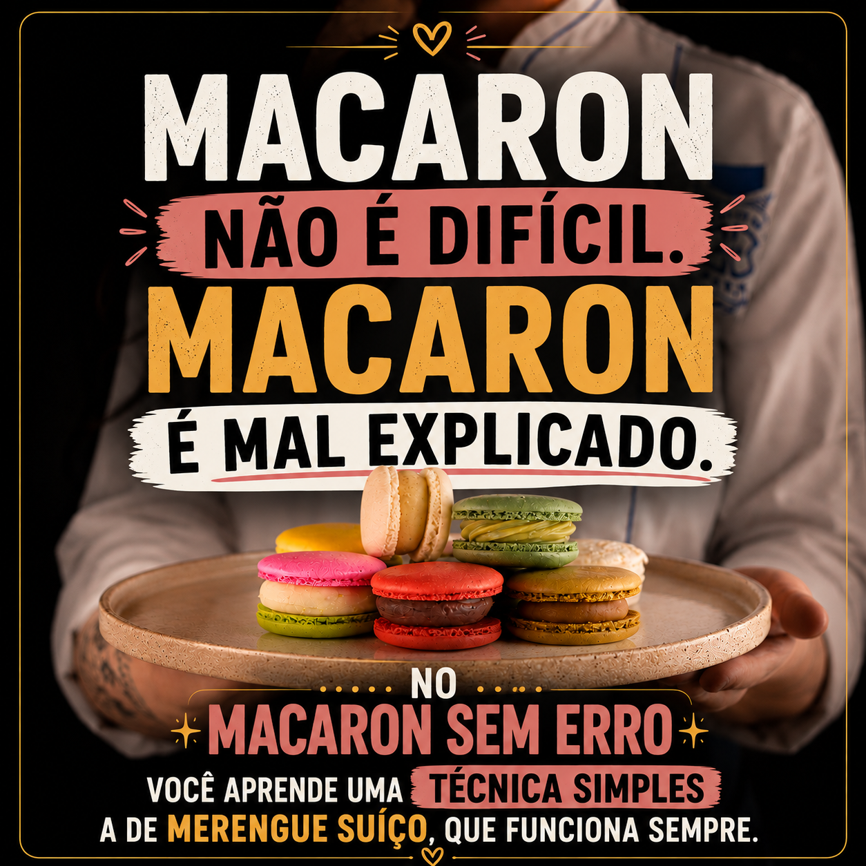SLOT - imagem abaixo do bloco de preço (lettering / bandeja de macarons)