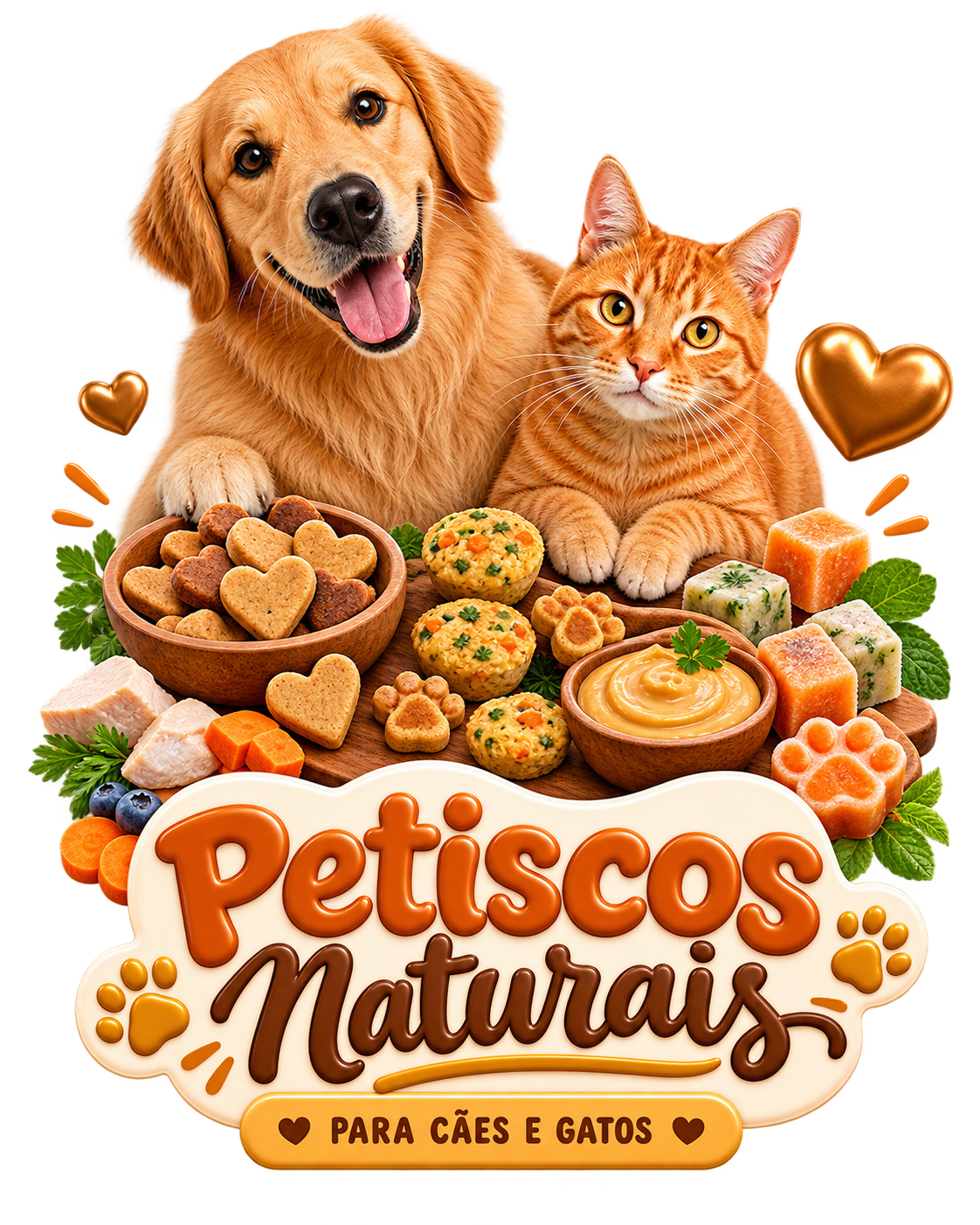 Petiscos Naturais PetVidas para cães e gatos