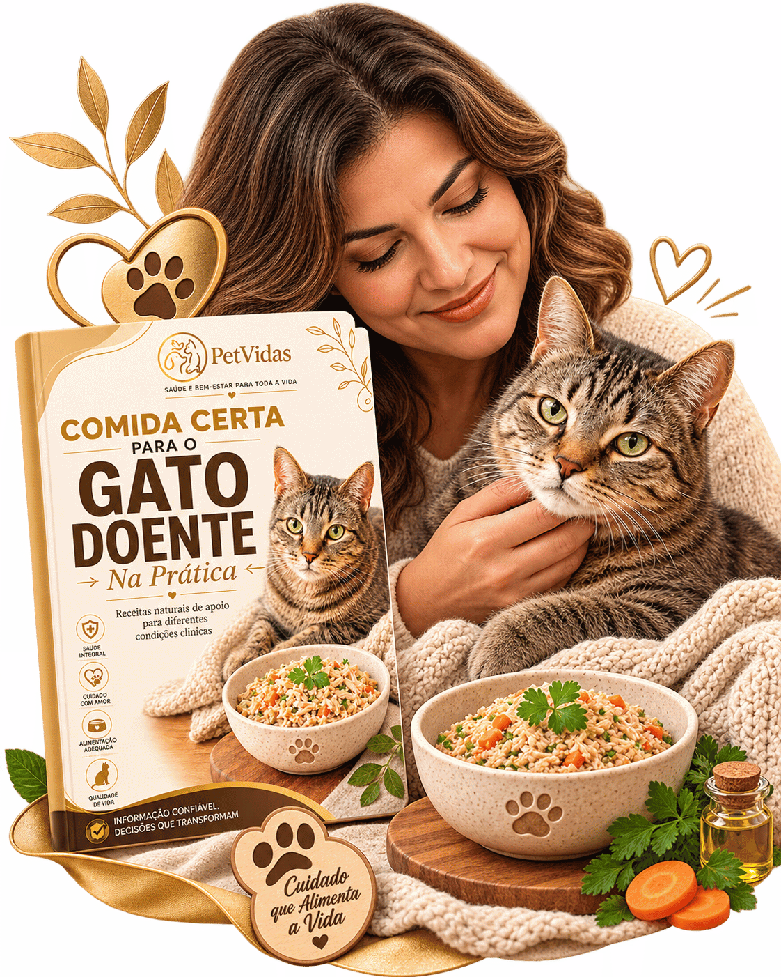 Comida Certa para o Gato Doente PetVidas